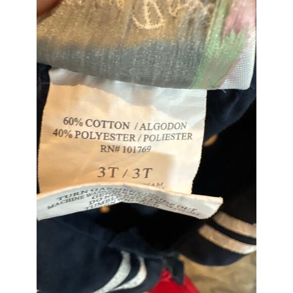 Sophie Rose 3T Navy Sailor Dress Red Bow Nautical Anchor Buttons Toddler Girl - Picture 5 of 5